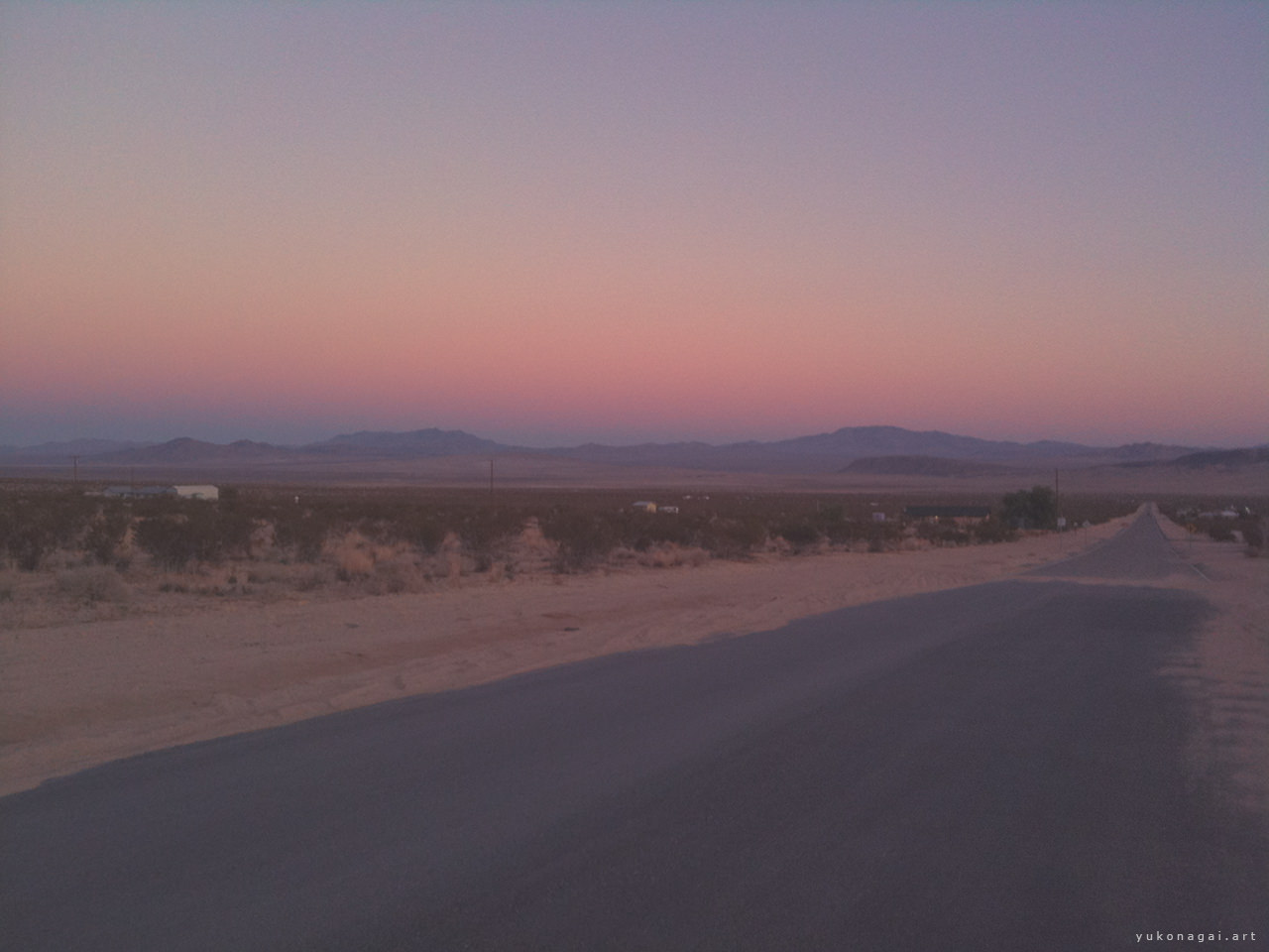 Day break at California desert.