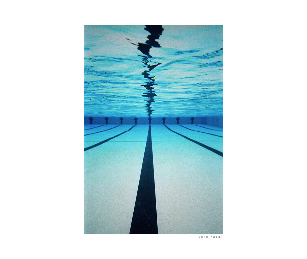 Abstract image of a swimming pool.